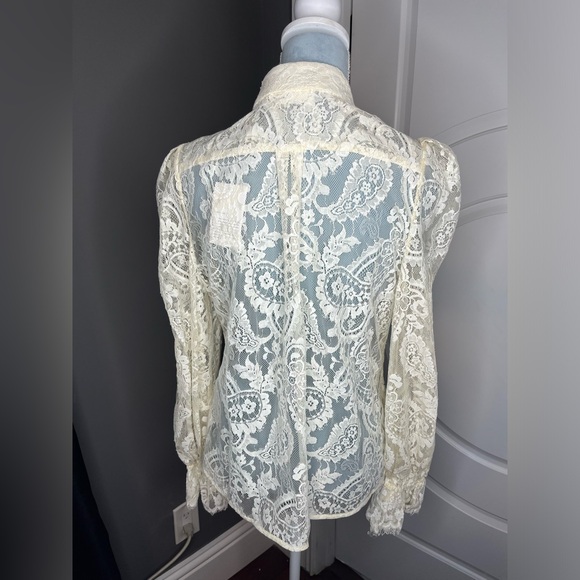 NWT ZIMMERMANN Lyrical Lace blouse Size 3 - Picture 5 of 7